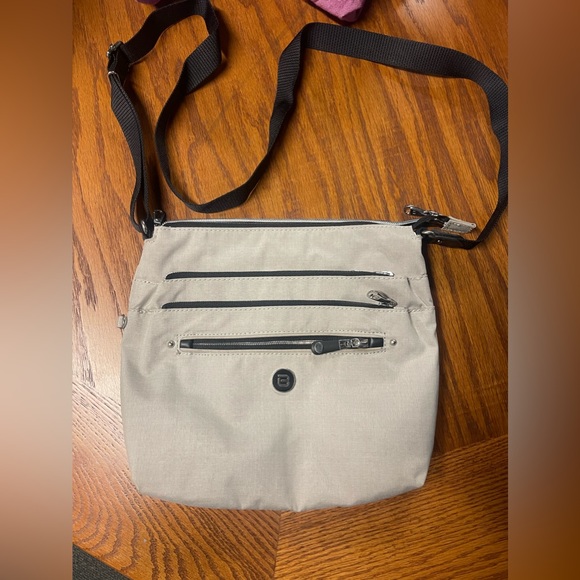 beside u Handbags - Medium tan over the shoulder bag- NEVER USED